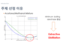 추출증류를 이용한 아세톤, 메탄올 분리-4