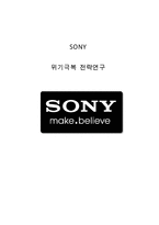 SONY 소니 기업상황분석과 SWOT분석/ 소니 기업위기상황분석/ 소니 위기극복전략 제안-1