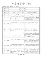 만2세 부모상담일지, 만2세 1학기 부모상담일지(10명 분량)-2