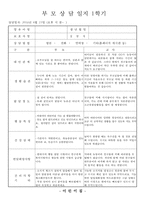 만2세 부모상담일지, 만2세 1학기 부모상담일지(10명 분량)-6