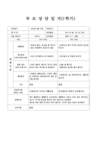 만2세 부모상담일지, 만2세 1학기 부모상담일지 13명 분량-13