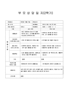 [만2세 부모상담일지-1학기,2학기]만2세 부모상담일지 1년치 14명 분량-12