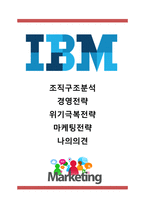 [IBM 경영,마케팅] IBM 기업분석과 경영전략,마케팅전략 사례및 IBM 조직구조와 혁신분석및 나의의견정리-1