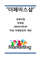 더페이스샵 성공비결과 더페이스샵 마케팅 SWOT,STP,4P전략분석과 더페이스샵 미래 마케팅전략 제언-1