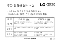 [해외투자론] LG-IBM 전략적제휴-14