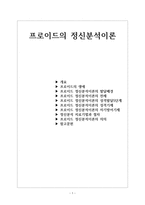 교육심리학 프로이드의 정신분석이론-1