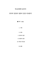 [독도문제] 한국의 입장과 일본의 입장 비교분석-1