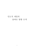 인도적 개입의 올바른 방향 모색-1