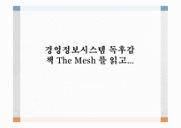 경영정보시스템 독후감 책 The Mesh 를 읽고…-1