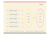 심플한 빨강파랑테두리 깔끔한 예쁜 파스텔톤 발표 배경파워포인트 PowerPoint PPT 프레젠테이션-11