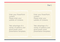 심플한 빨강파랑테두리 깔끔한 예쁜 파스텔톤 발표 배경파워포인트 PowerPoint PPT 프레젠테이션-13