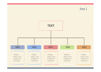 심플한 빨강파랑테두리 깔끔한 예쁜 파스텔톤 발표 배경파워포인트 PowerPoint PPT 프레젠테이션-14