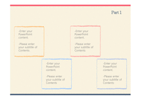 심플한 빨강파랑테두리 깔끔한 예쁜 파스텔톤 발표 배경파워포인트 PowerPoint PPT 프레젠테이션-17