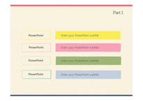 심플한 빨강파랑테두리 깔끔한 예쁜 파스텔톤 발표 배경파워포인트 PowerPoint PPT 프레젠테이션-20