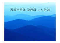 공공부문과 교원의 노사관계-1