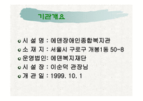 에덴 장애인 종합복지관 기관 분석-2